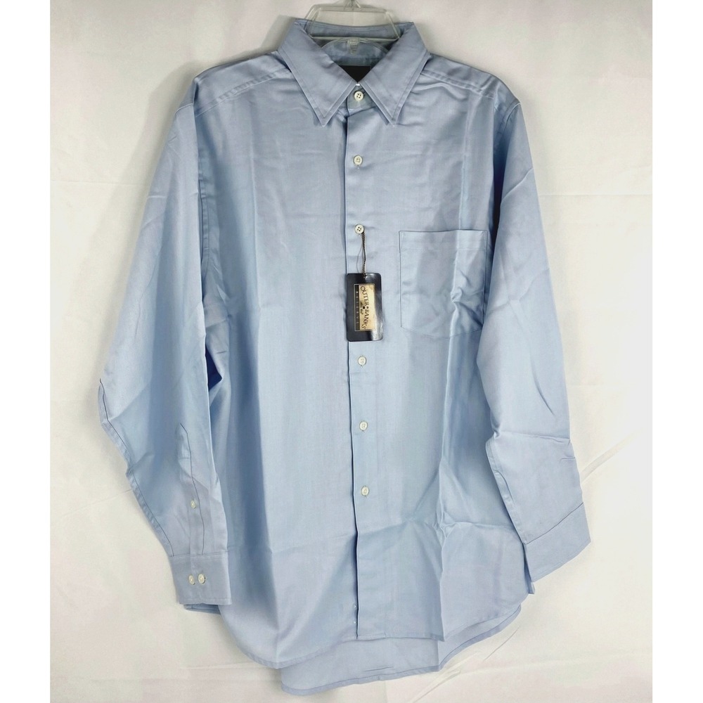 NEW Outer Banks Reserve Long Sleeve Shirt Men's XL Light Blue Cotton Twill, Soft